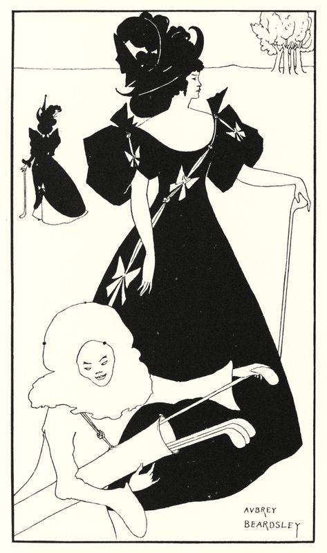 Design pro golfovou kartu (gravírování) od Aubrey (after) Beardsley