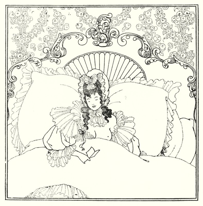 The Billet-Doux (rytina) od Aubrey (after) Beardsley