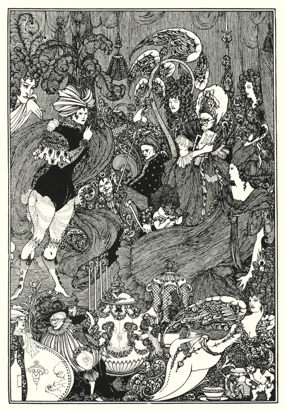 Jeskyně sleziny (rytina) od Aubrey (after) Beardsley