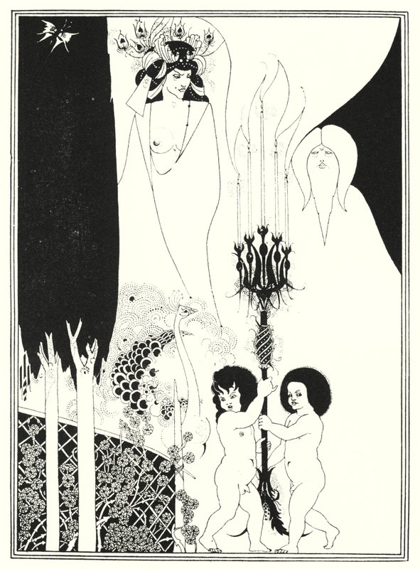 Herodovy oči (rytina) od Aubrey (after) Beardsley
