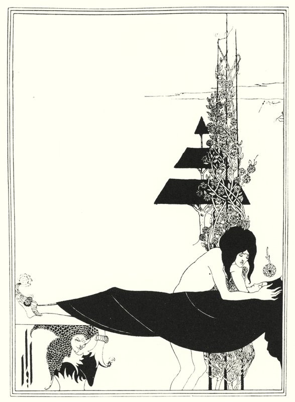 Platónský nářek (rytina) od Aubrey (after) Beardsley