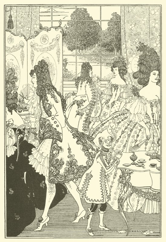Znásilnění zámku (litografie) od Aubrey (after) Beardsley