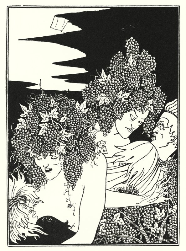 The Snare of Vintage (rytina) od Aubrey (after) Beardsley