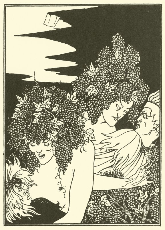 The Snare of Vintage (litografie) od Aubrey (after) Beardsley