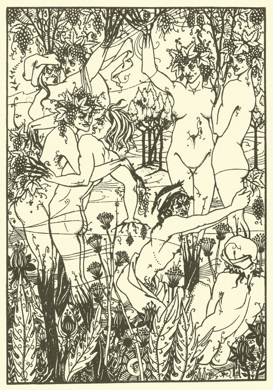 The Snare of Vintage 1894 (litografie) od Aubrey (after) Beardsley