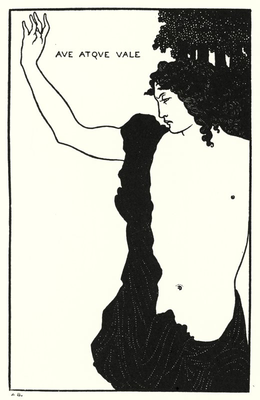 Ave Atque, Vale, Catullus, Carmen Ci od Aubrey Beardsley