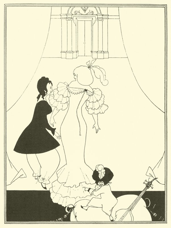 Komedie Balet marionet od Aubrey Beardsley