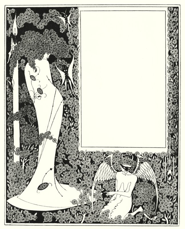 Návrh ohraničení obsahu od Aubrey Beardsley