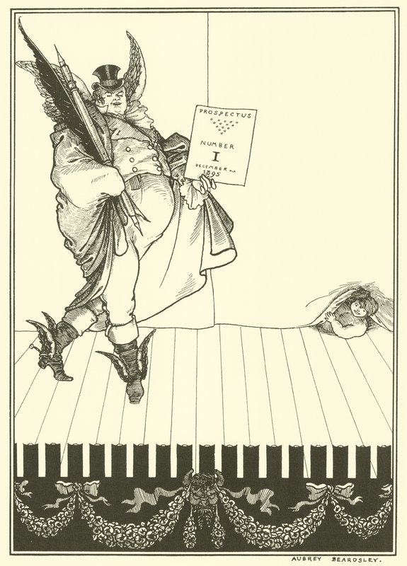 Designový prospekt Savoye od Aubrey Beardsley
