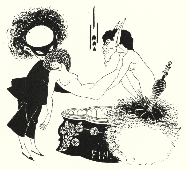 Design pro koncovku od Aubrey Beardsley