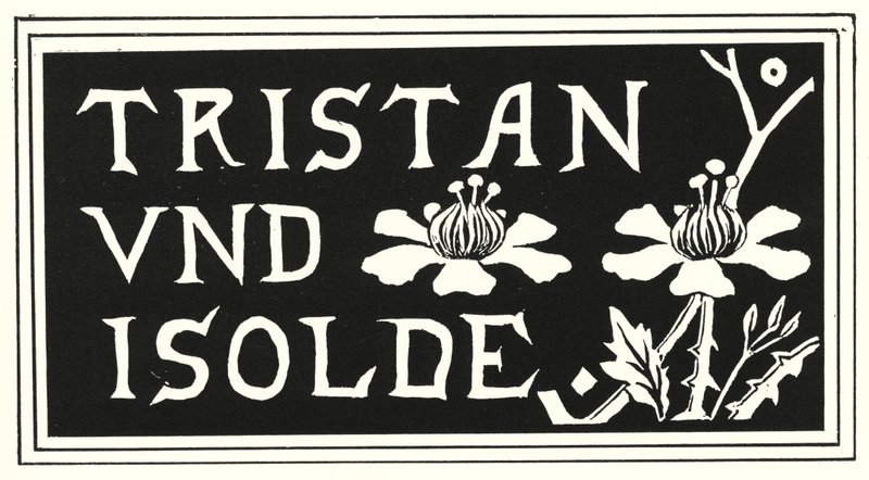 Design z obálky kopie Aubrey Beardsley "Tristan Und Isolde" od Aubrey Beardsley