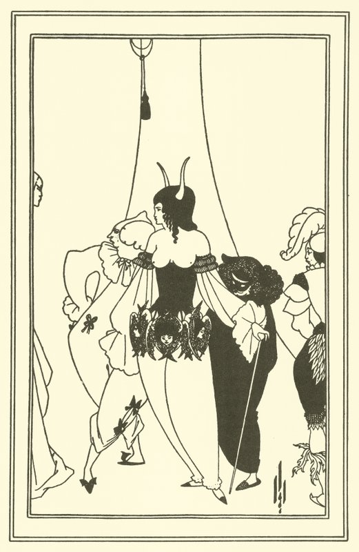Maska rudé smrti od Aubrey Beardsley