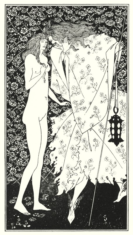 Tajemná růžová zahrada od Aubrey Beardsley