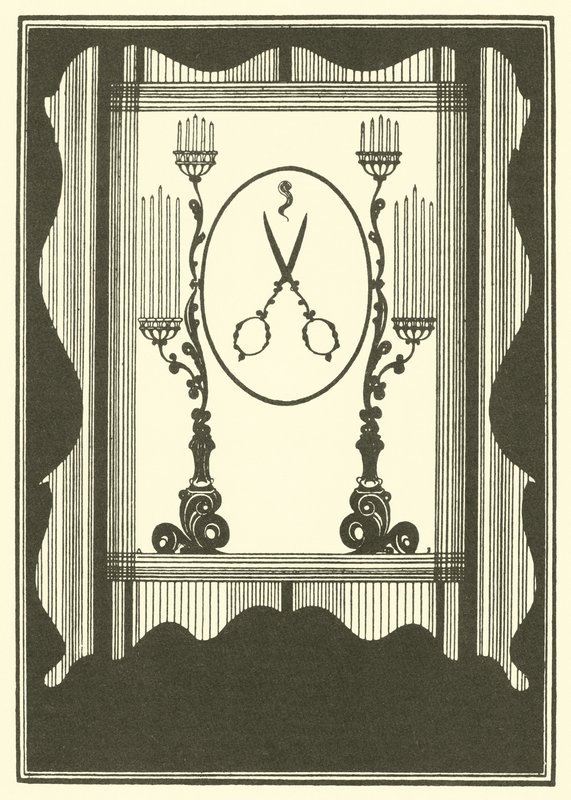 Znásilnění zámku od Aubrey Beardsley