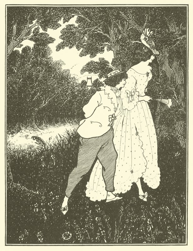 Tři hudebníci od Aubrey Beardsley