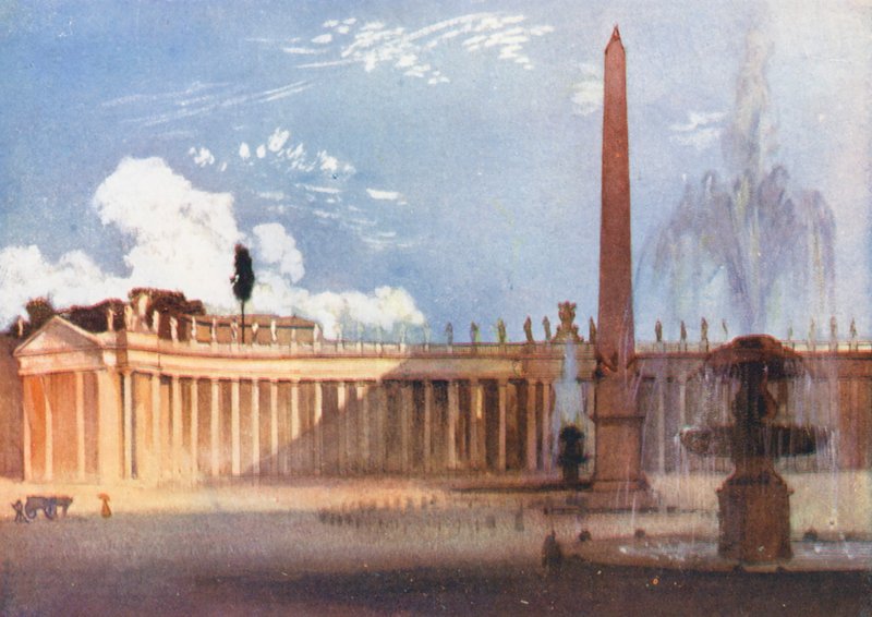 Řím: Petra (barevná litografie) od Aubrey Waterfield