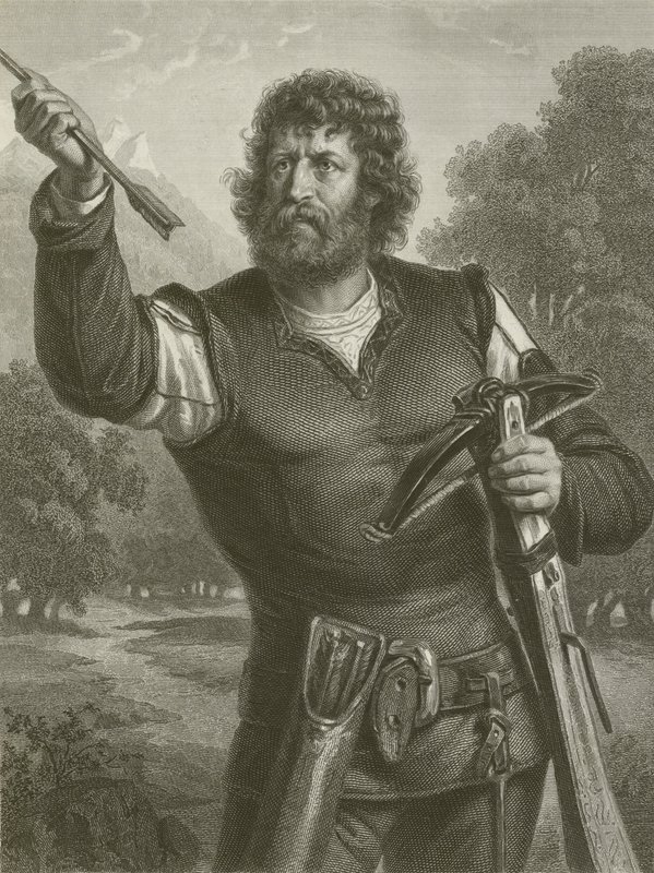 Wilhelm Tell (rytina) od August Friedrich Pecht