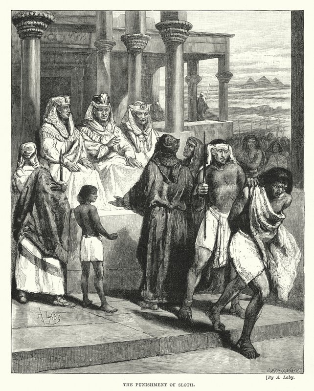 Trest lenosti (rytina) od Auguste Francois (after) Laby