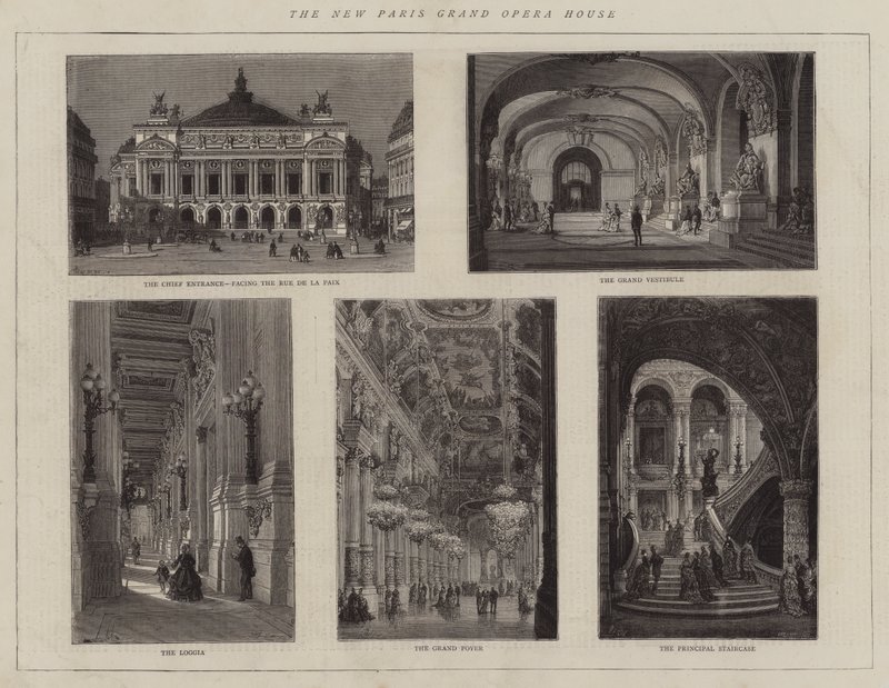 Nová pařížská Velká opera od Auguste Victor Deroy
