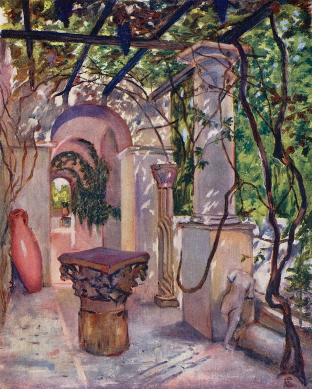 Villa Munthe, Anacapri (barevná fotografie) od Augustine Fitzgerald