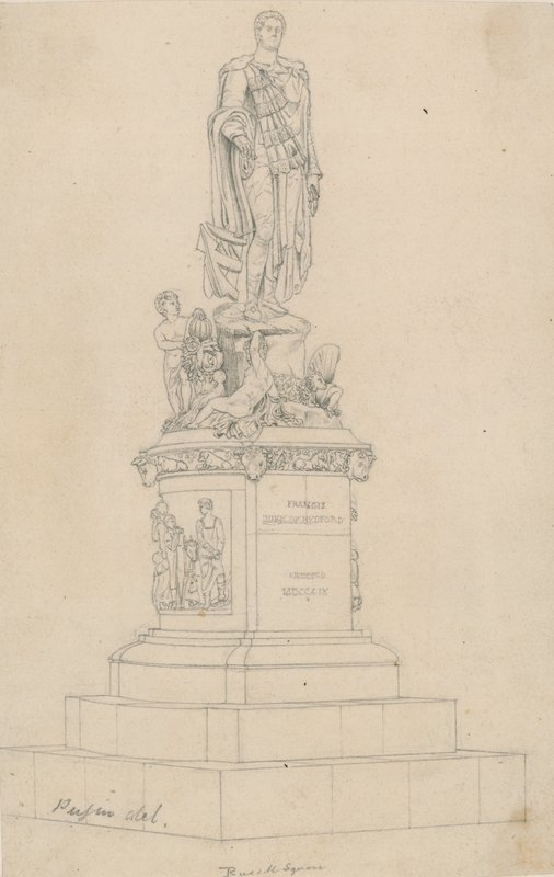 Socha Francese, vévody z Bedfordu, na Russell Square v Londýně od Augustus Charles Pugin