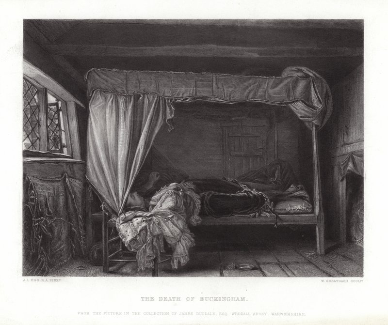 Smrt Buckinghama od Augustus Leopold Egg