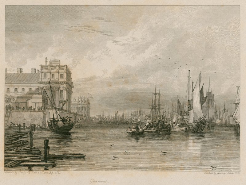 Greenwich, Londýn od Augustus Wall Callcott