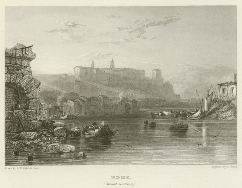 Řím, hora Aventine od Augustus Wall Callcott