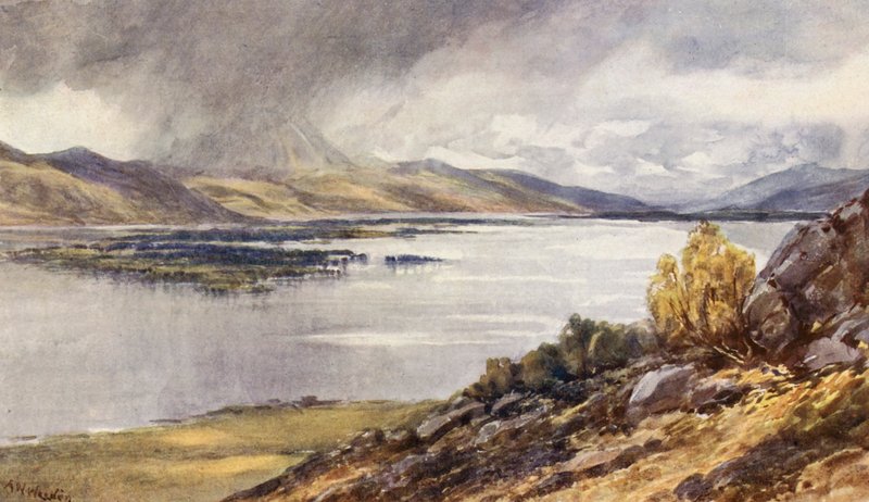 Loch Maree (barevná litografie) od Augustus Watford Weedon