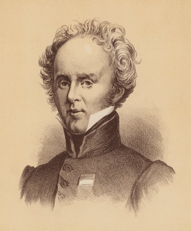 Generálporučík Sir Richard Bourke, osmý guvernér Nového Jižního Walesu (barevná litografie) od Australian School