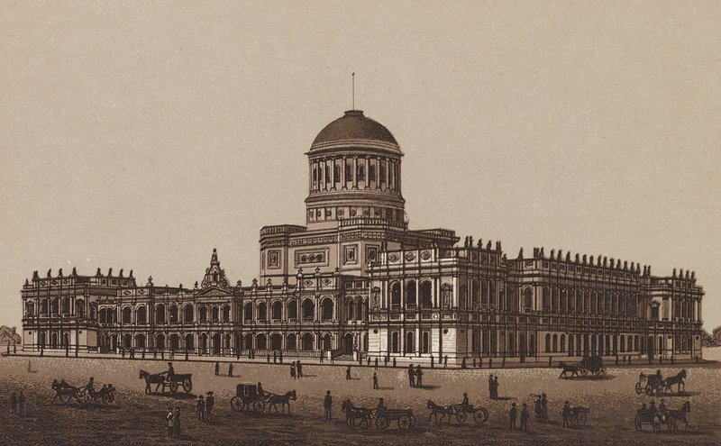 Melbourne, Austrálie: (litografie) od Australian School