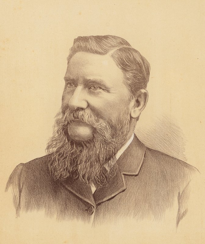 Ctihodný Robert Hoddle Driberg White (barevná litografie) od Australian School