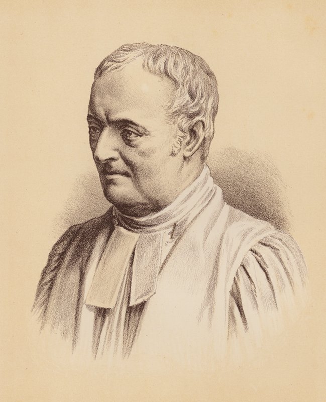 Pravoslavný William Grant Broughton, první lord biskup ze Sydney (barevná litografie) od Australian School