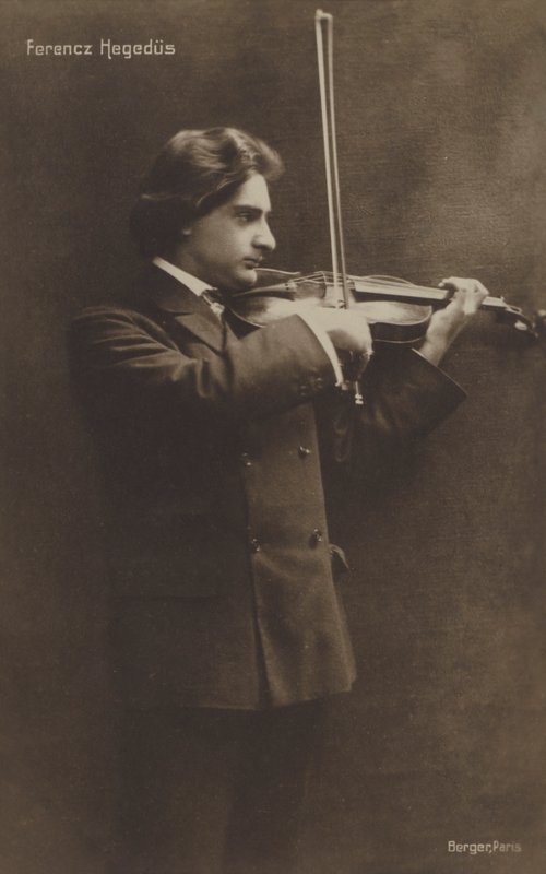 Ferencz Hegedus , maďarský houslista od Austrian Photographer