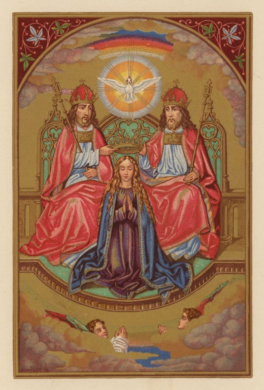 Korunovace B M V (chromolit) od Austrian School