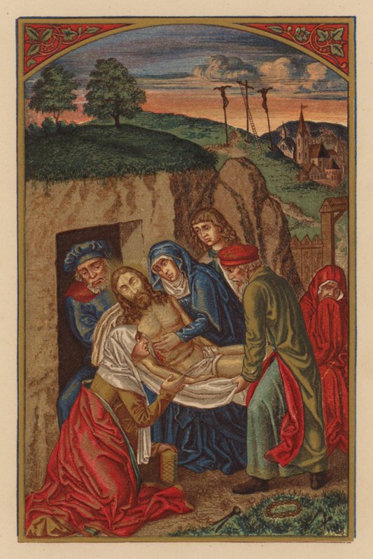 Deposition of the Lord (chromolit) od Austrian School