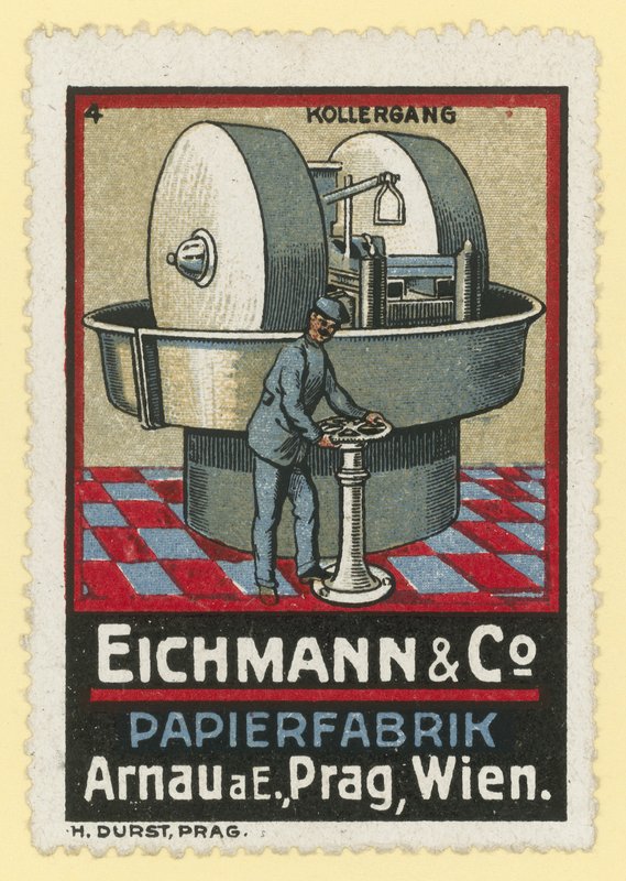 Výrobci papíru Eichmann & Co, Arnau am Elbe, Praha, Vídeň od Austrian School