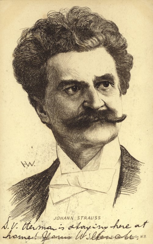 Portrét Johanna Strausse II od Austrian School