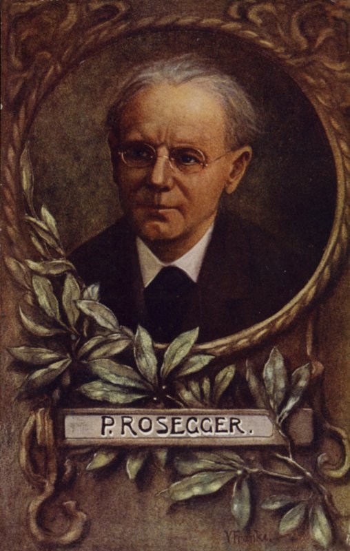 Portrét Petera Roseggera od Austrian School
