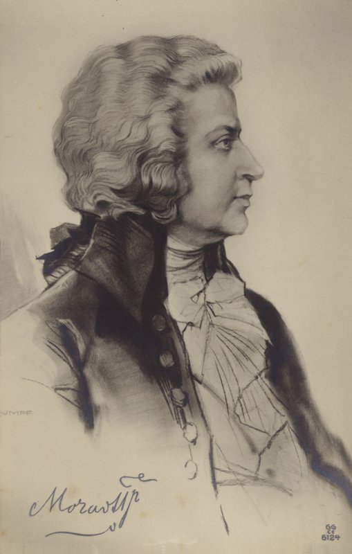 Portrét Wolfganga Amadea Mozarta od Austrian School