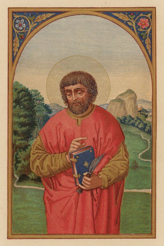 Svatý Bartoloměj, apoštol (chromolit) od Austrian School
