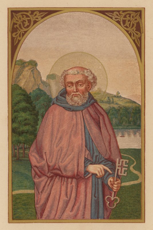 Svatý Petr, apoštol (chromolit) od Austrian School
