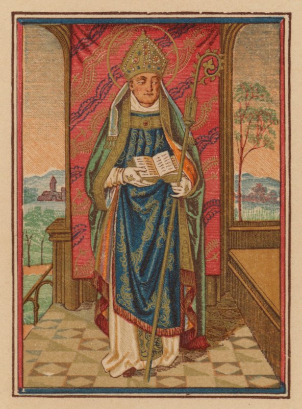 Saint Bishop (chromolit) od Austrian School