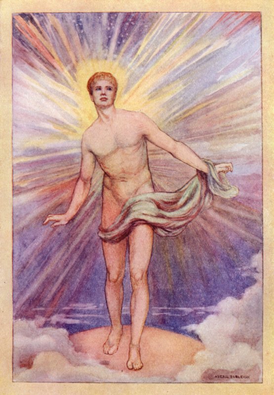 John Keats: Hyperion (barevné lito) od Averil Mary Burleigh
