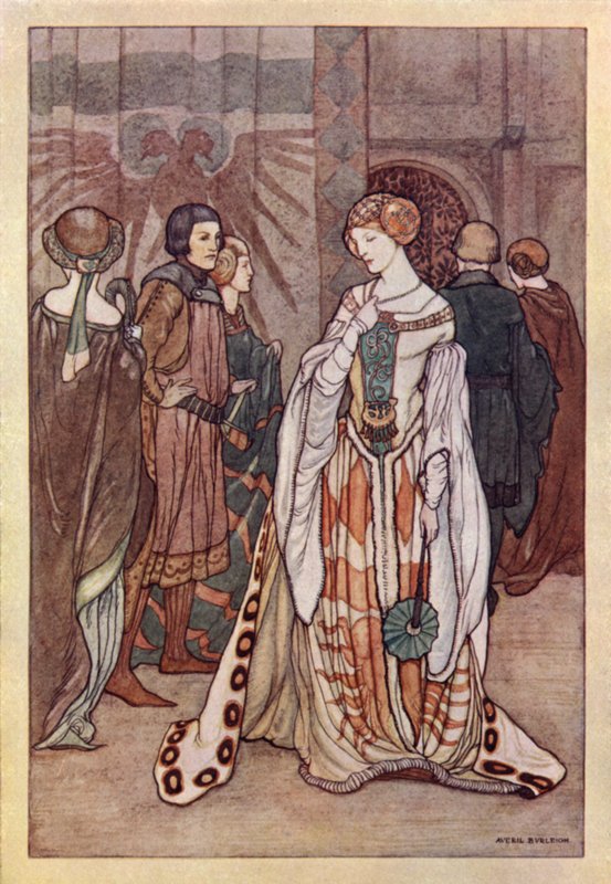 John Keats: Předvečer svaté Anežky (barevné lito) od Averil Mary Burleigh