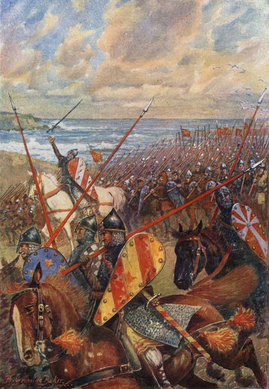 Vylodění Viléma Dobyvatele v Anglii, 28. září 1066 od B. Granville Baker