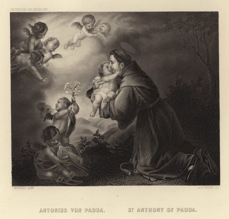 Svatý Antonín z Padovy od Bartolomé Esteban Murillo