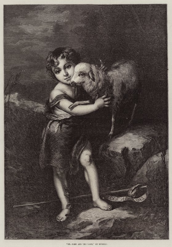 Svatý Jan a Beránek od Bartolomé Esteban Murillo