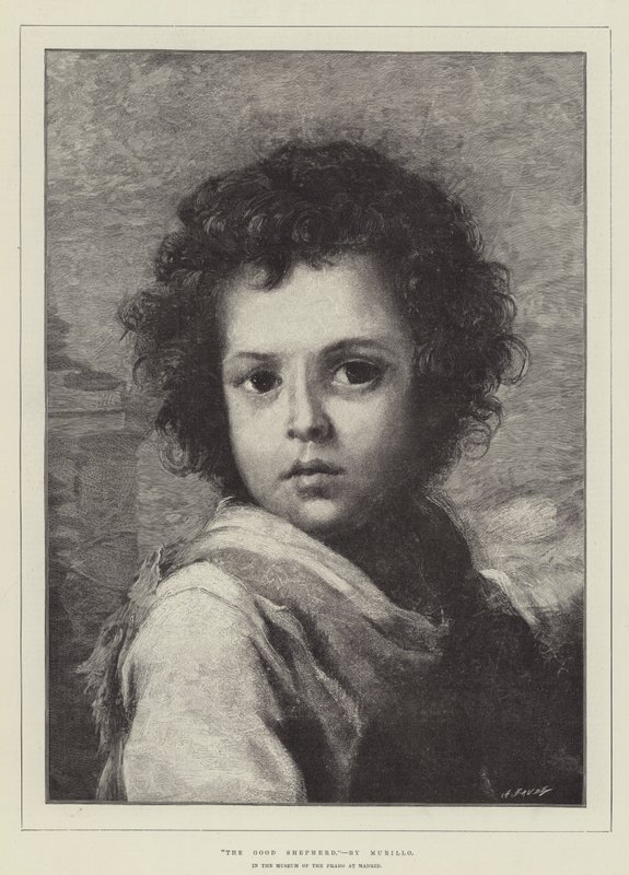 Dobrý pastýř, v muzeu Prado v Madridu od Bartolomé Esteban Murillo