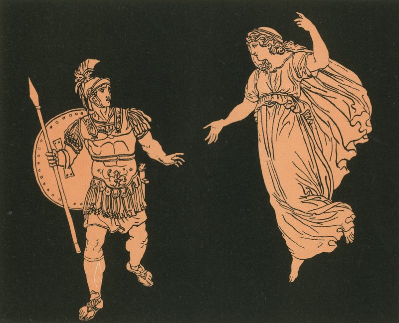 Aeneas a stín Creusa od Bartolomeo Pinelli